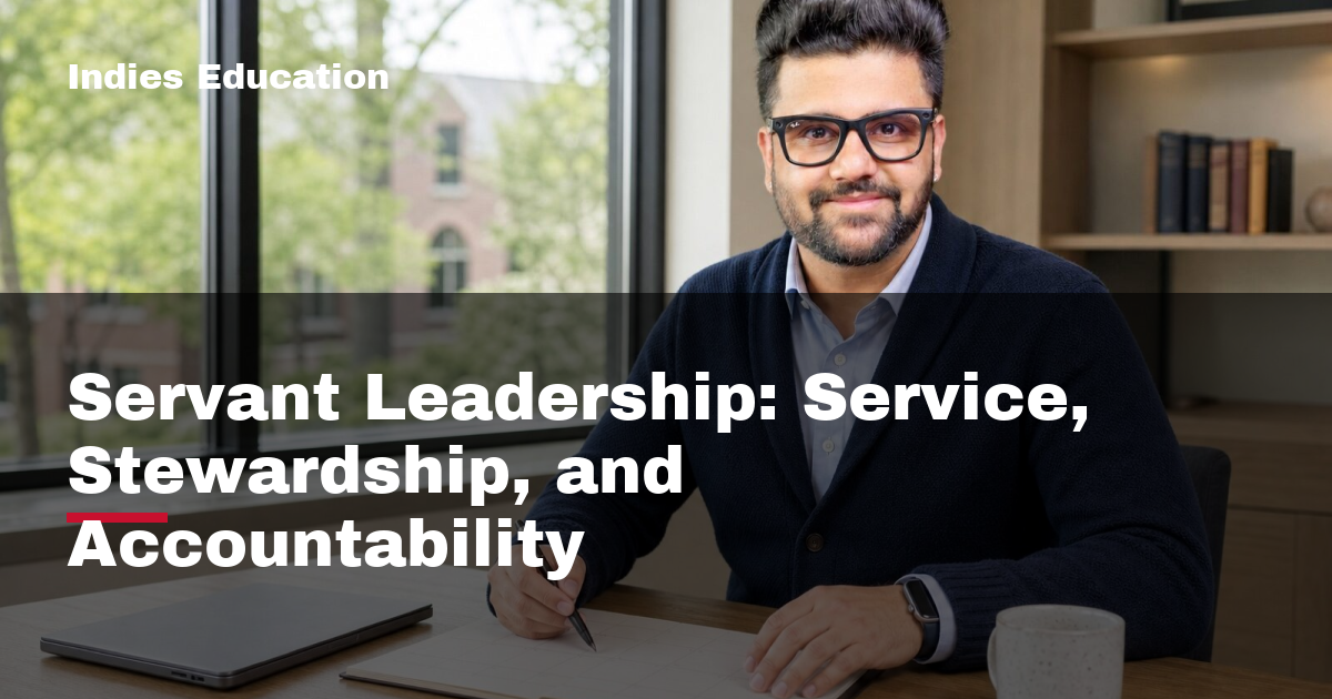 Featured image for Servant Leadership: Service, Stewardship, and Accountability
