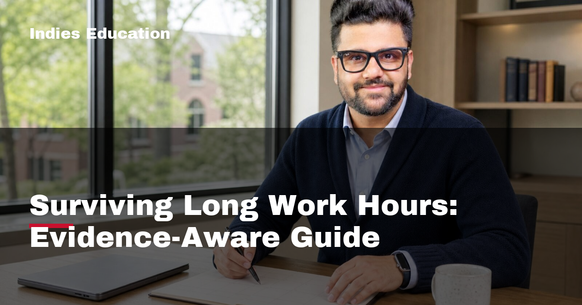 Featured image for Surviving Long Work Hours: Evidence-Aware Guide