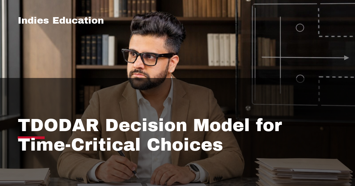 Featured image for TDODAR Decision Model for Time-Critical Choices