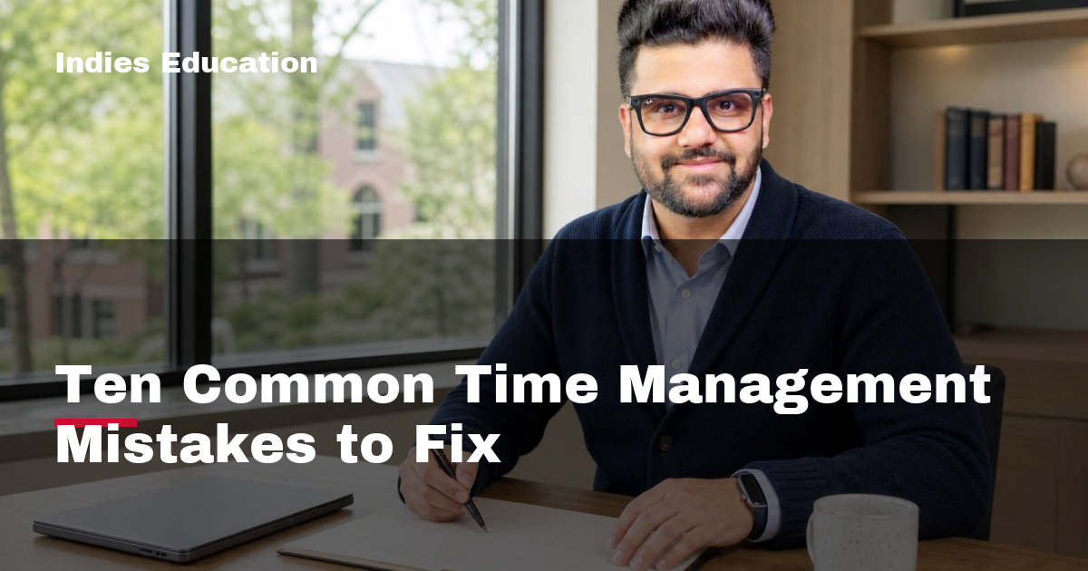 Featured image for Ten Common Time Management Mistakes to Fix