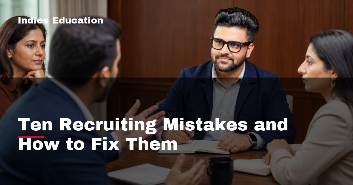 Featured image for Ten Recruiting Mistakes and How to Fix Them