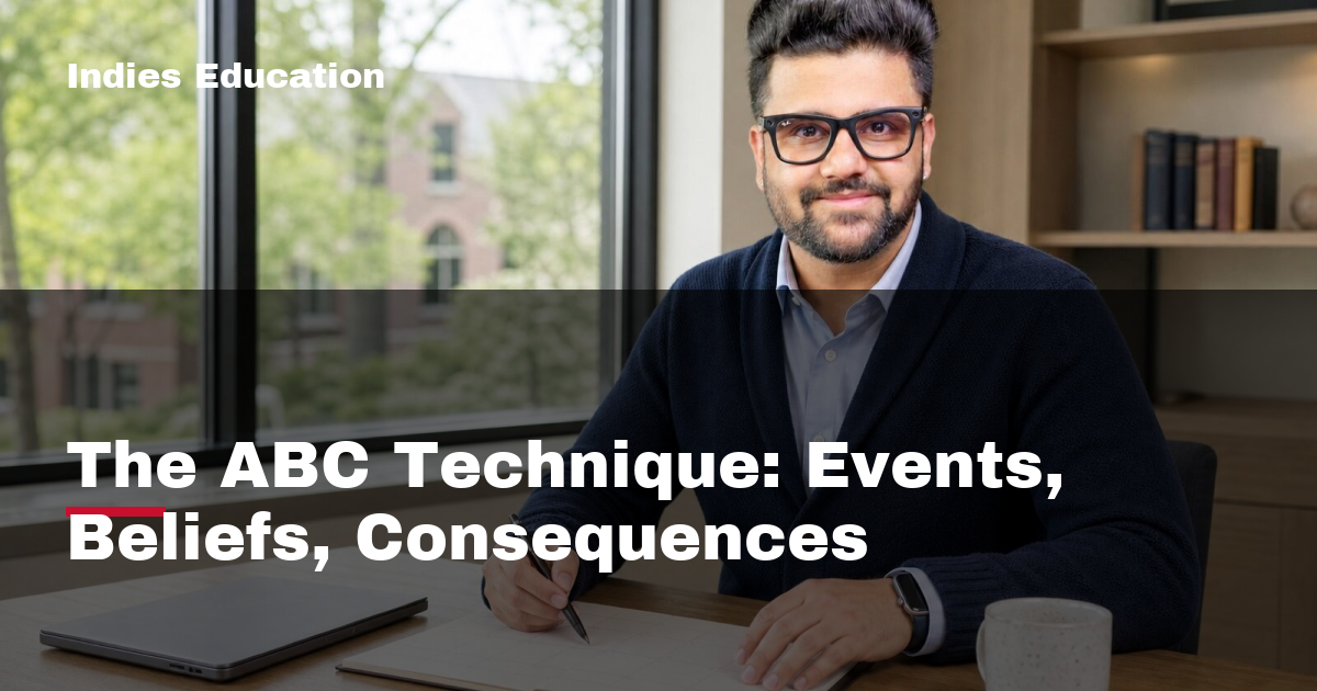 Featured image for The ABC Technique: Events, Beliefs, Consequences