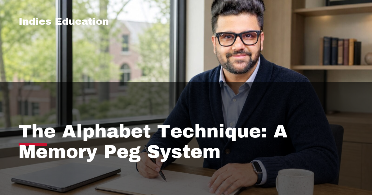 Featured image for The Alphabet Technique: A Memory Peg System