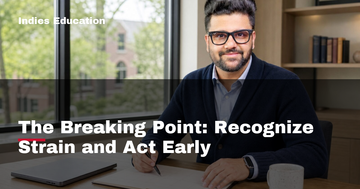 Featured image for The Breaking Point: Recognize Strain and Act Early