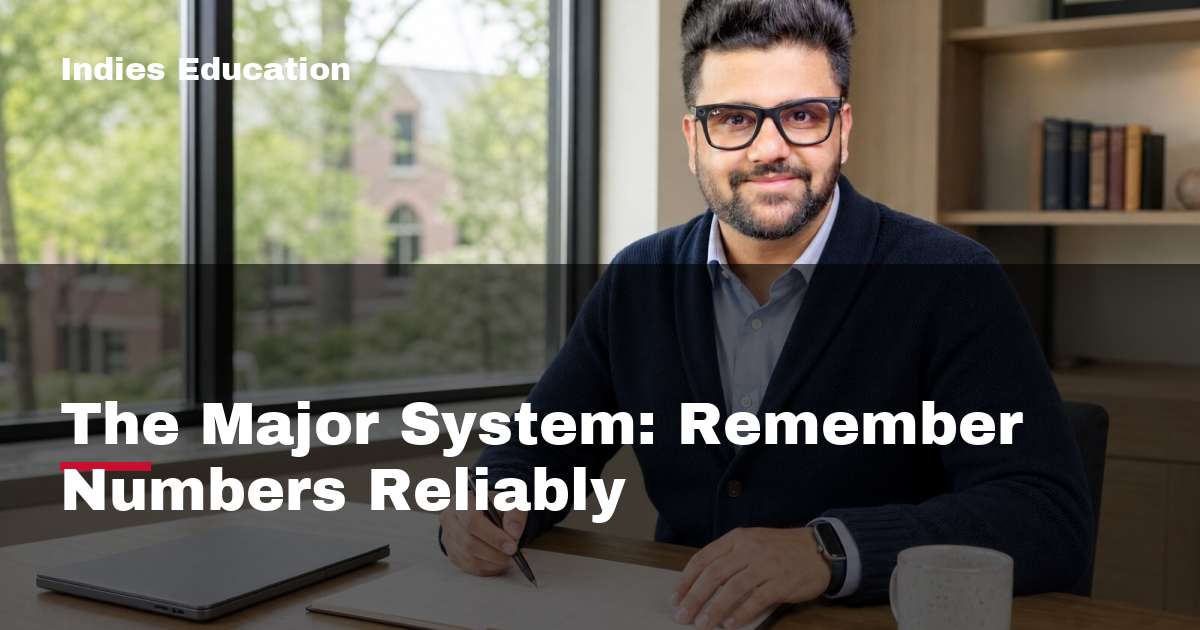 Featured image for The Major System: Remember Numbers Reliably
