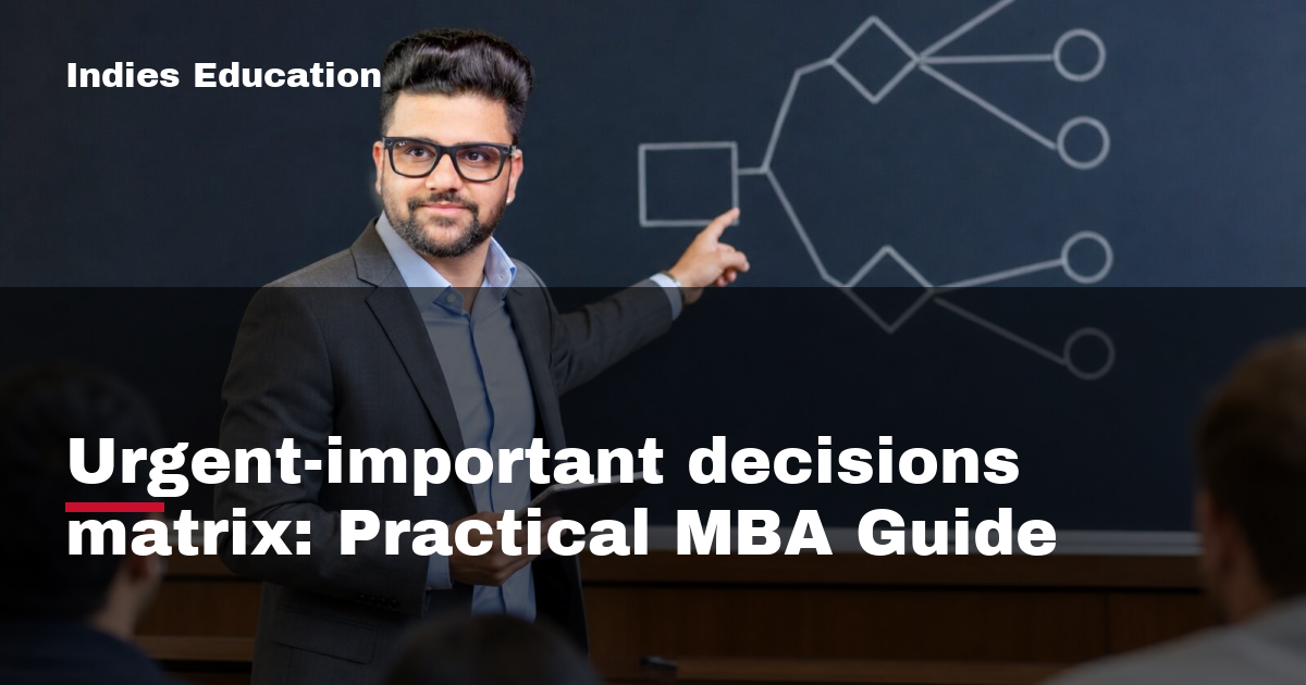 Featured image for Urgent-important decisions matrix: Practical MBA Guide