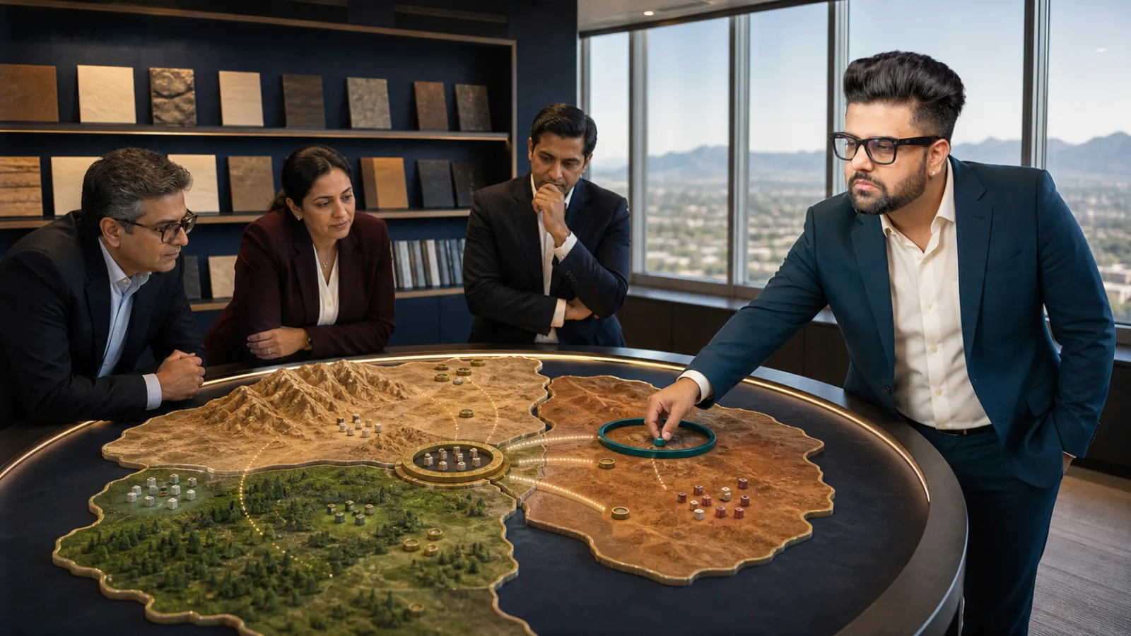 Sahil Khanna facilitating a case discussion in a market intelligence observatory for Geographical expansion