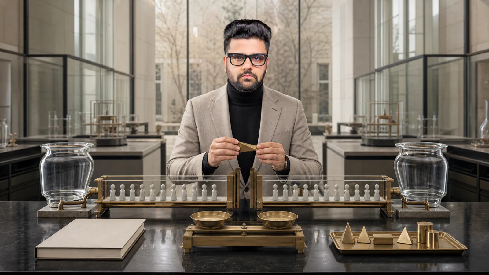 Sahil Khanna facilitating a case discussion in a market intelligence observatory for Scientific Marketing