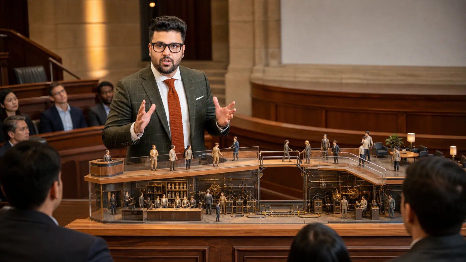 Sahil Khanna facilitating a case discussion in a strategy archive for Services Marketing
