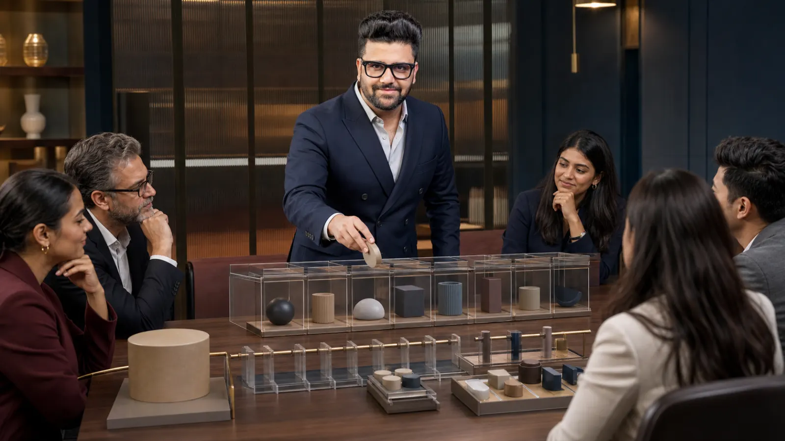 Sahil Khanna organizing research into visual clusters in a behavioral research lab for Rewarding your team
