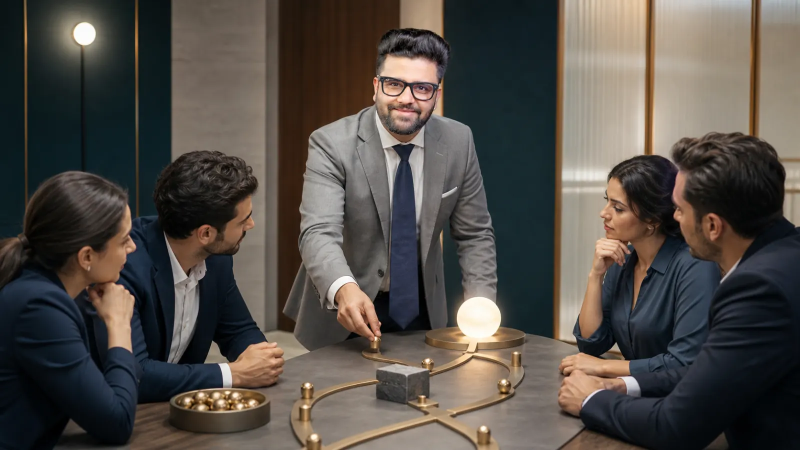 Sahil Khanna organizing research into visual clusters in a customer insight studio for Snyder's Hope Theory