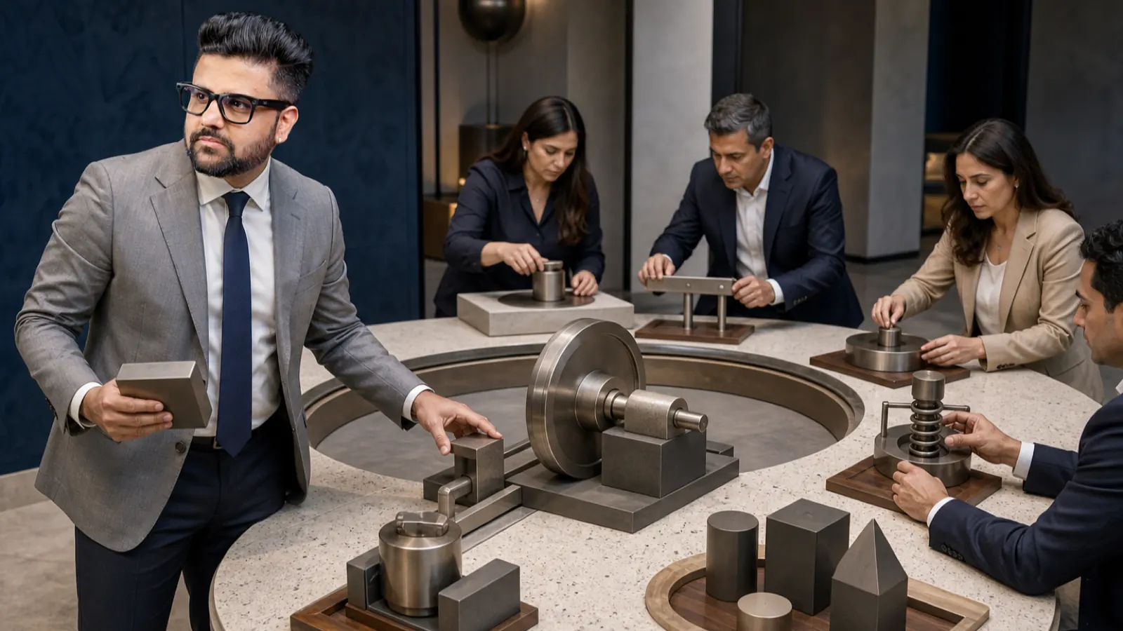Sahil Khanna organizing research into visual clusters in a executive decision lab for How Self-Motivated Are You?
