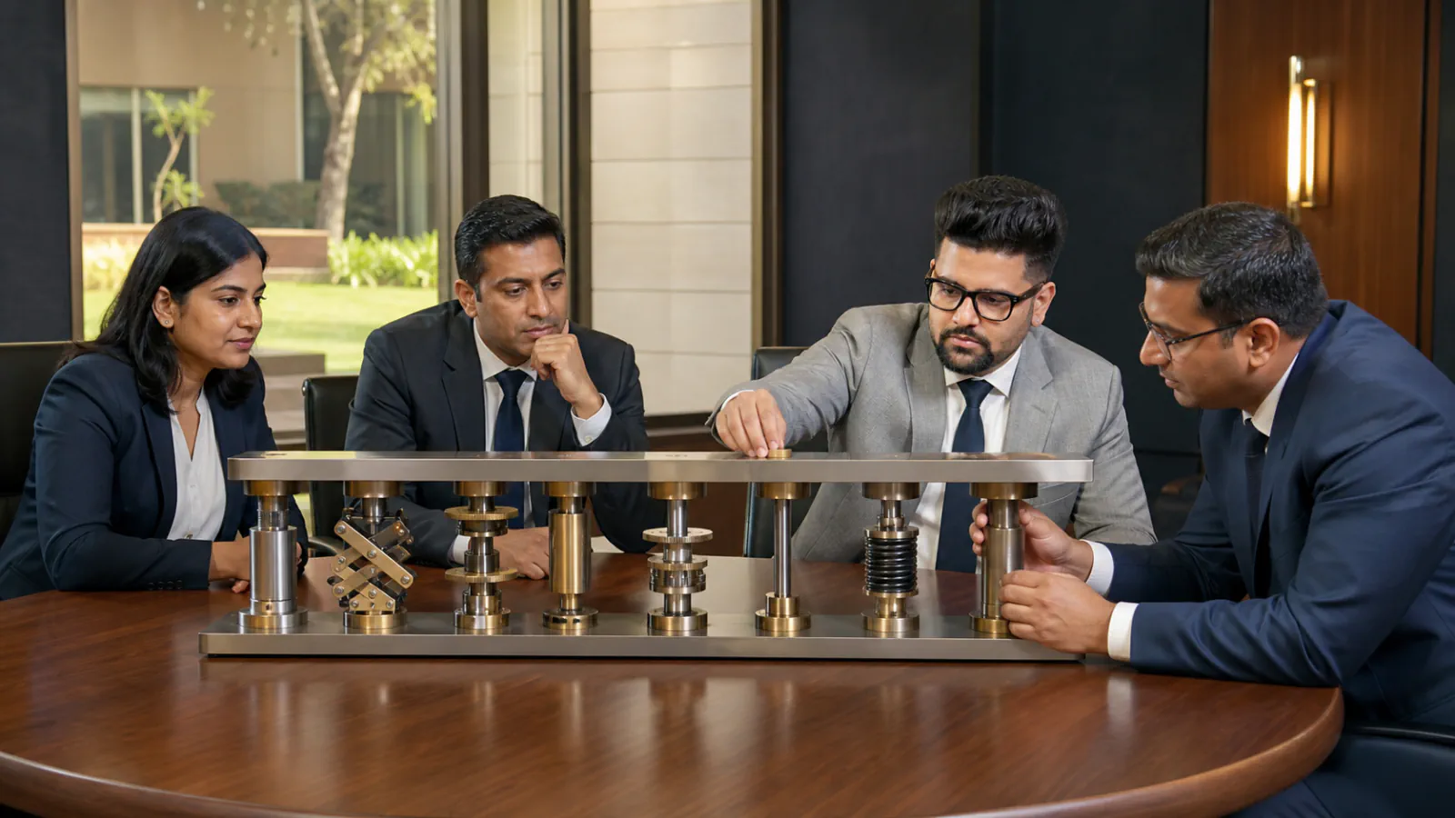 Sahil Khanna reviewing an evidence wall in a case-method seminar room for 8 Criteria for Evaluating a Job Offer