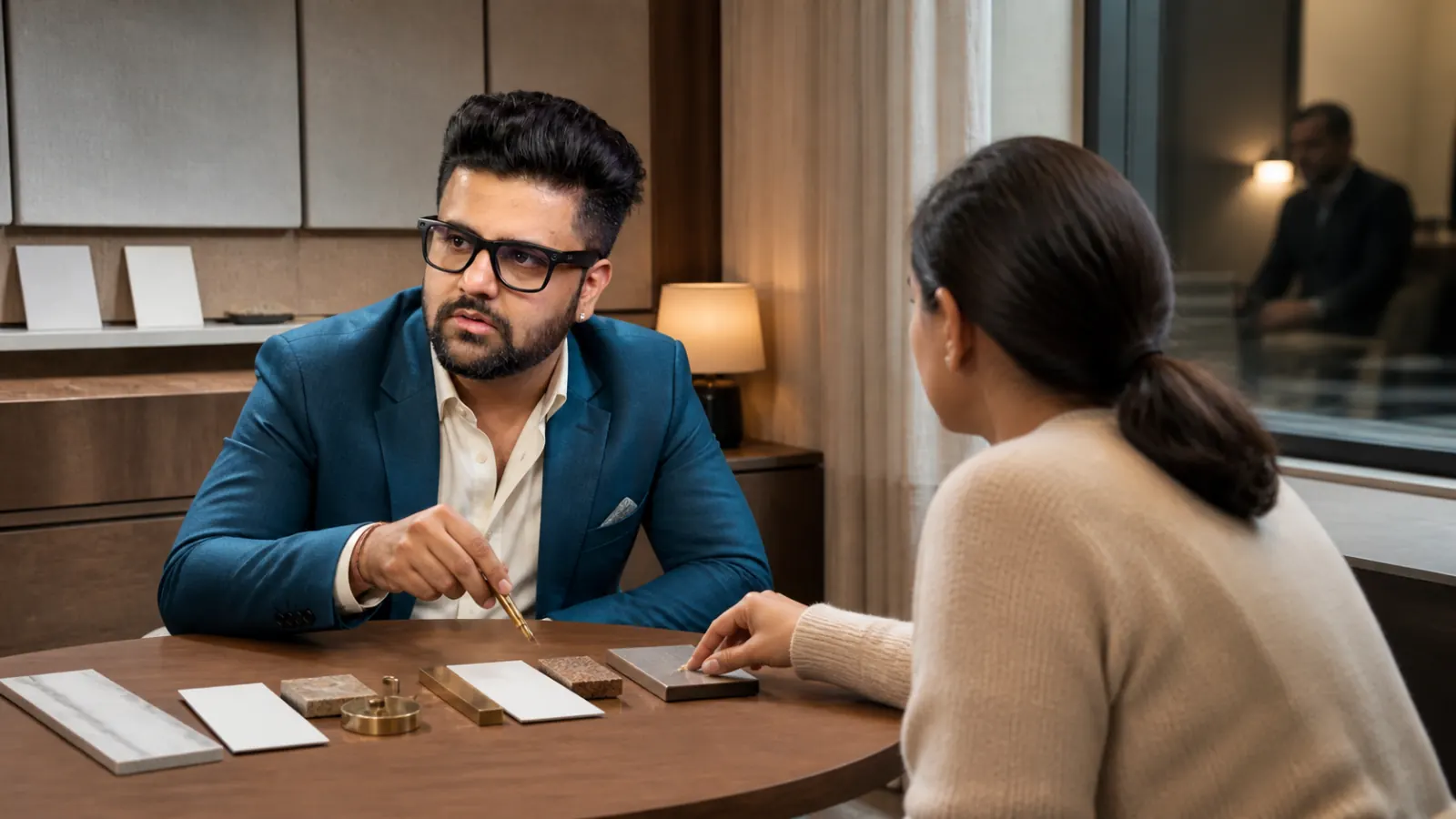 Sahil Khanna reviewing an evidence wall in a project war room for Customer intimacy