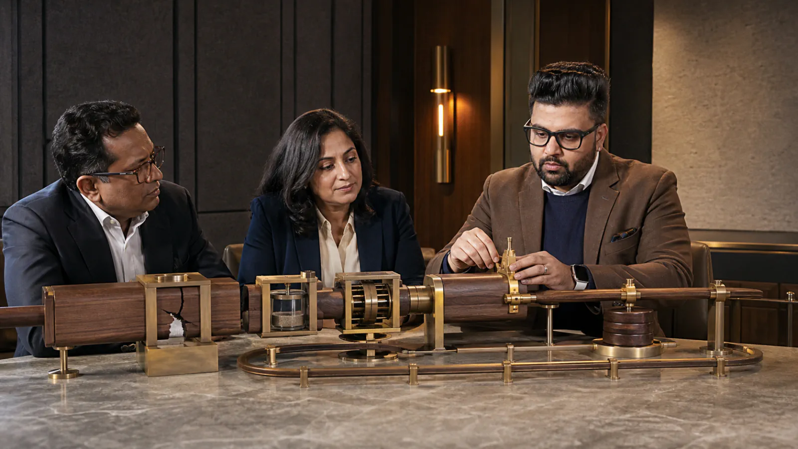 Sahil Khanna reviewing an evidence wall in a project war room for Recovering Your Reputation