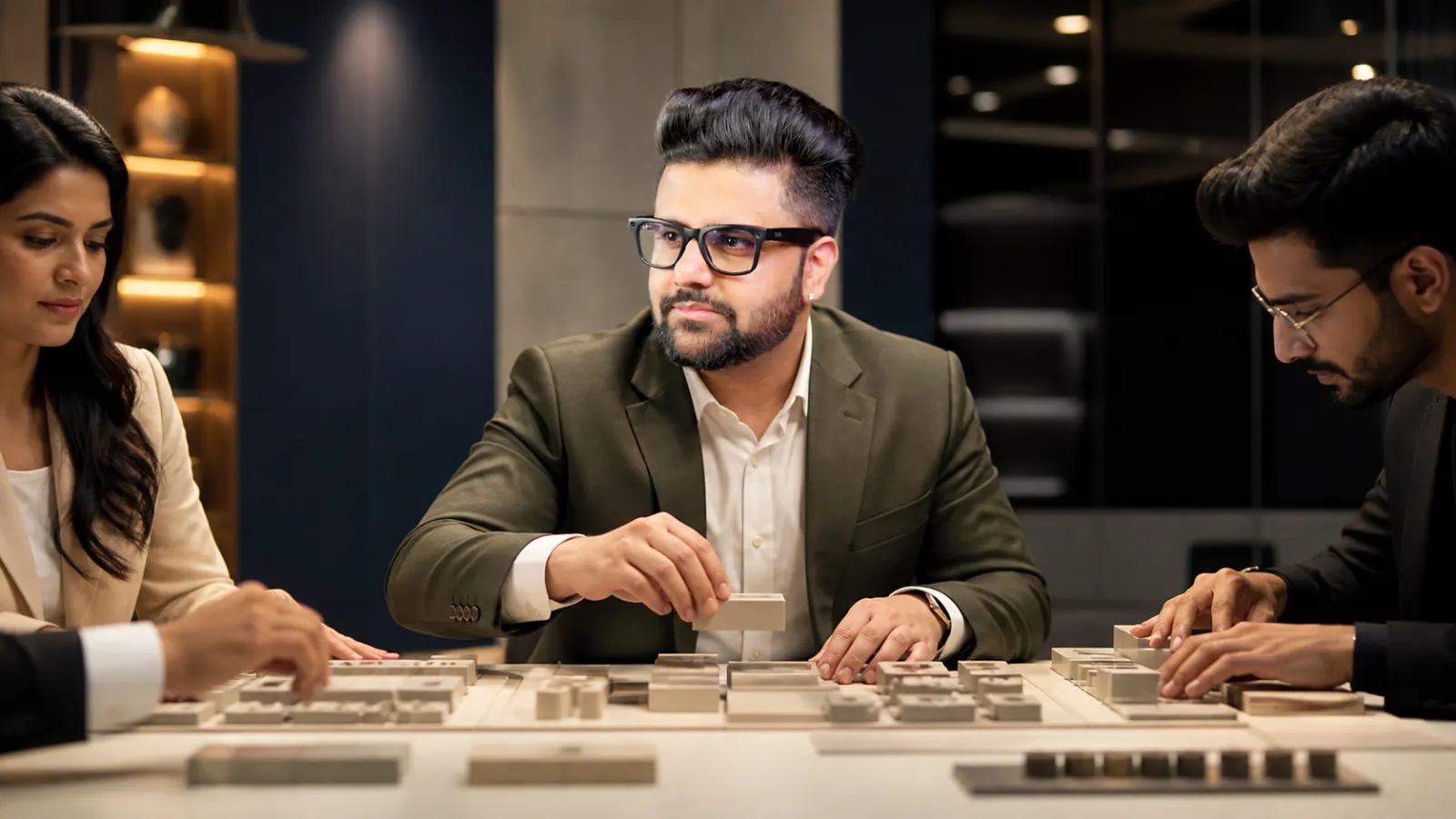 Sahil Khanna testing a physical operating model in a customer insight studio for Staying Challenged