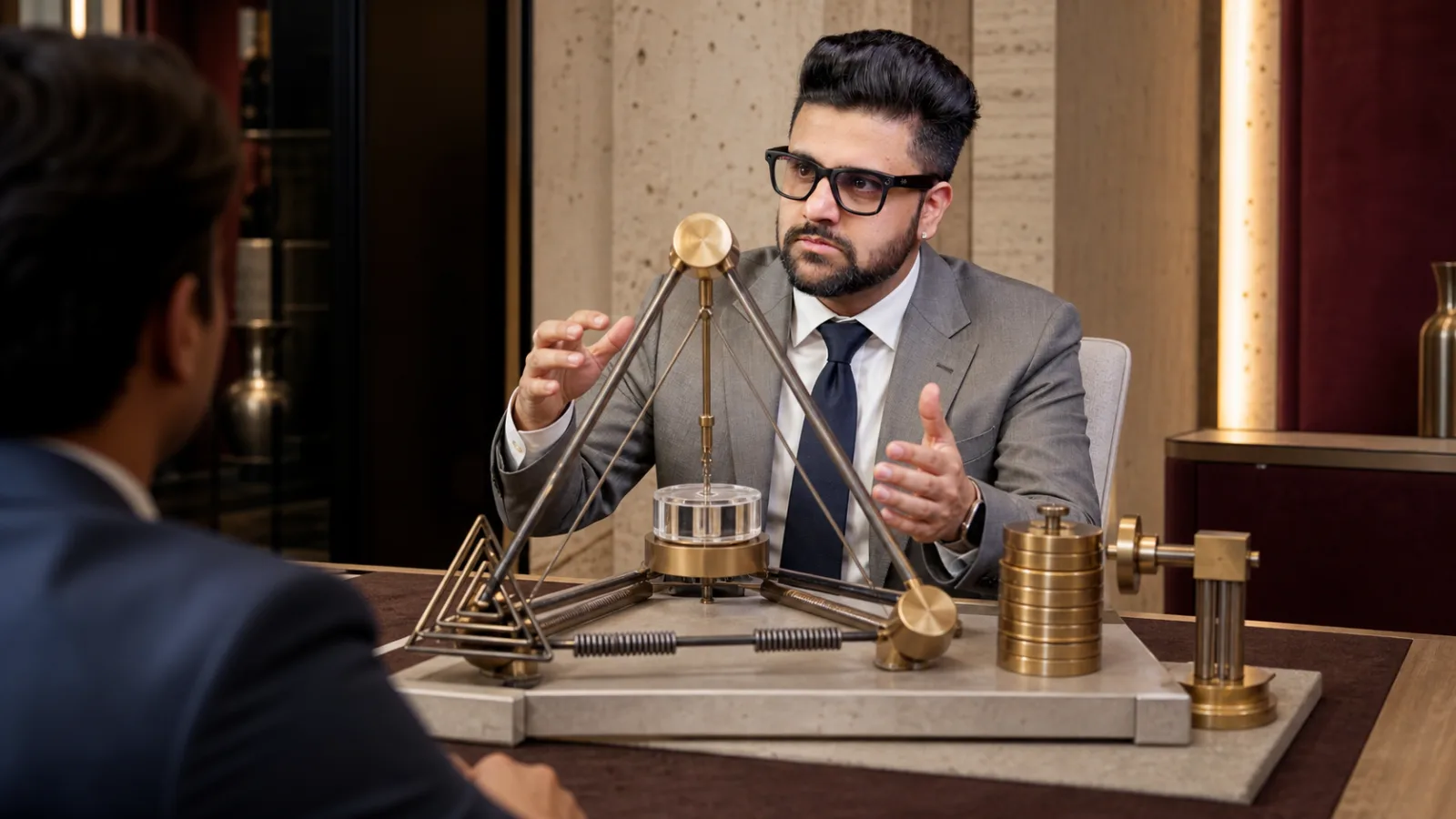 Sahil Khanna testing a physical operating model in a leadership coaching studio for The Iron Triangle of Project Management