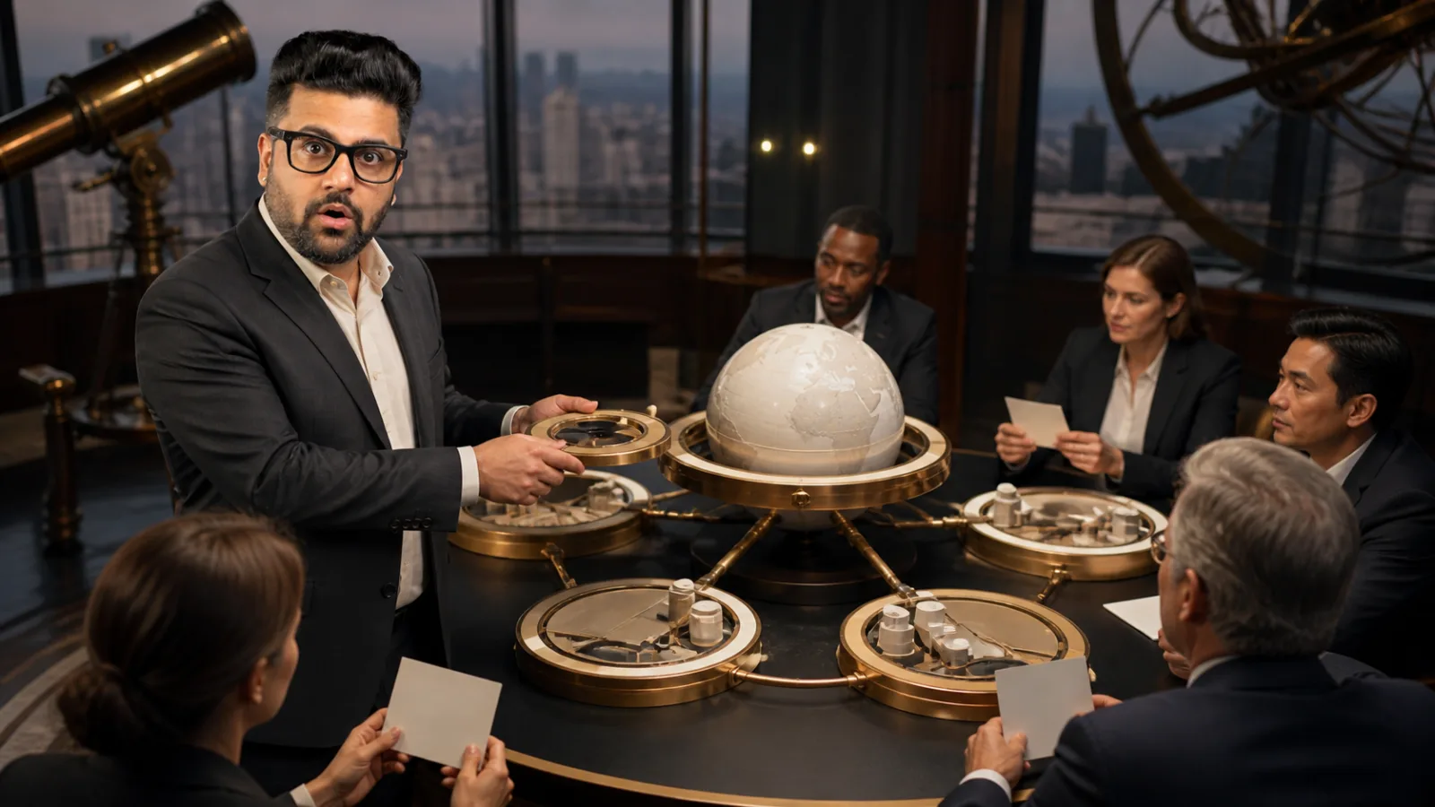 Sahil Khanna testing a physical operating model in a market intelligence observatory for Global Marketing