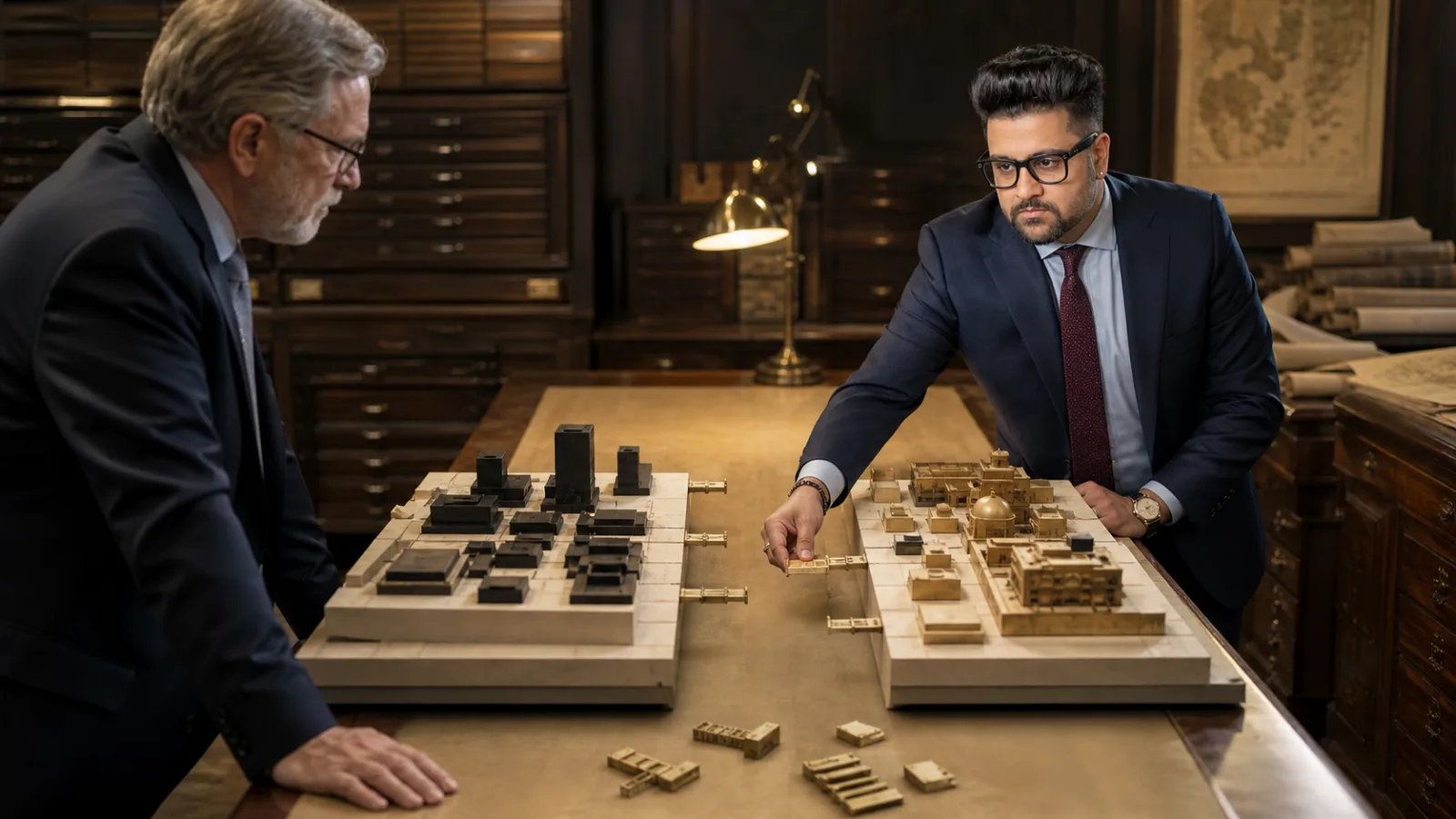Sahil Khanna testing a physical operating model in a strategy archive for Gap Analysis