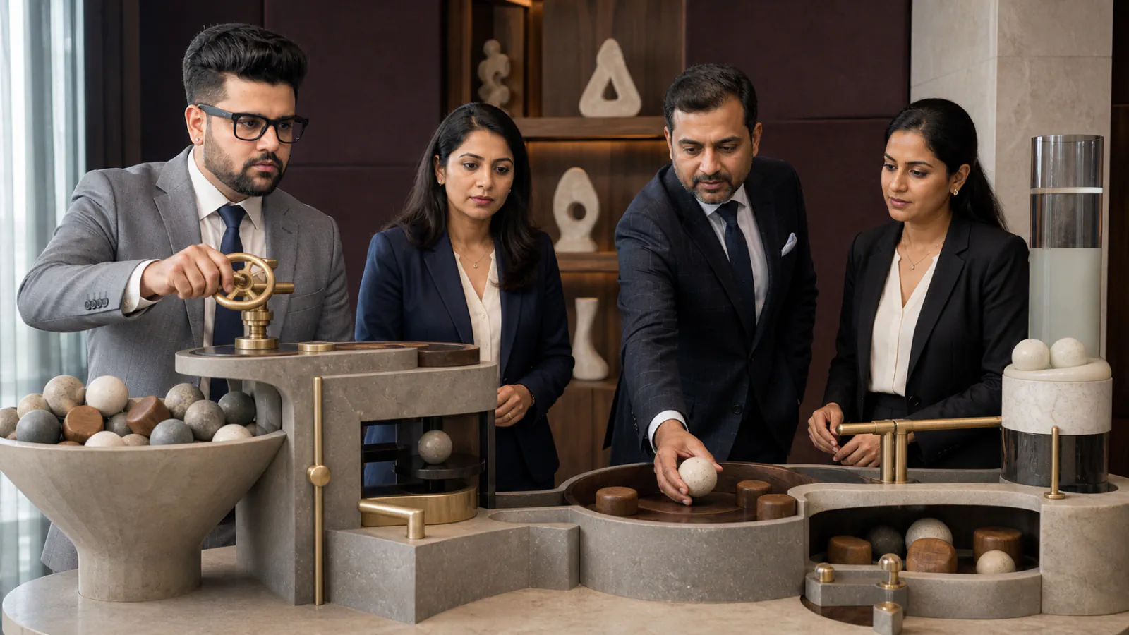 Sahil Khanna testing a physical operating model in a strategy archive for How to Handle a Stressful Job